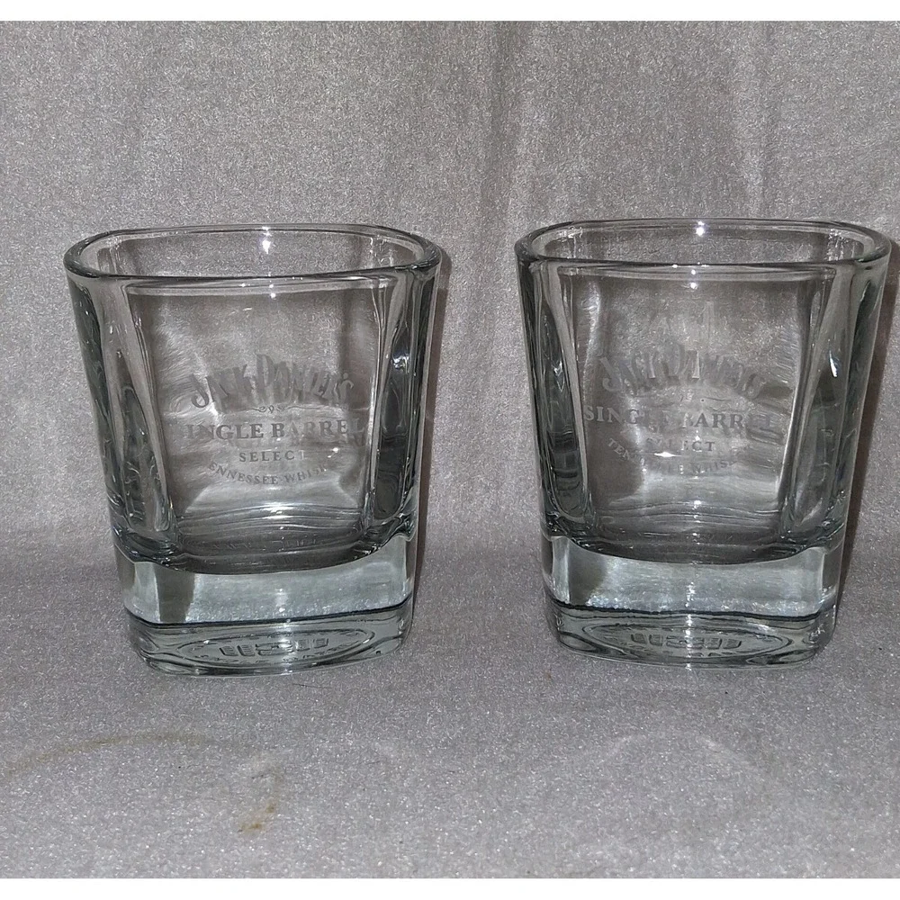 Set Of 2 - Jack Daniels Single Barrel Select Tennessee Whiskey Glasses, Bar